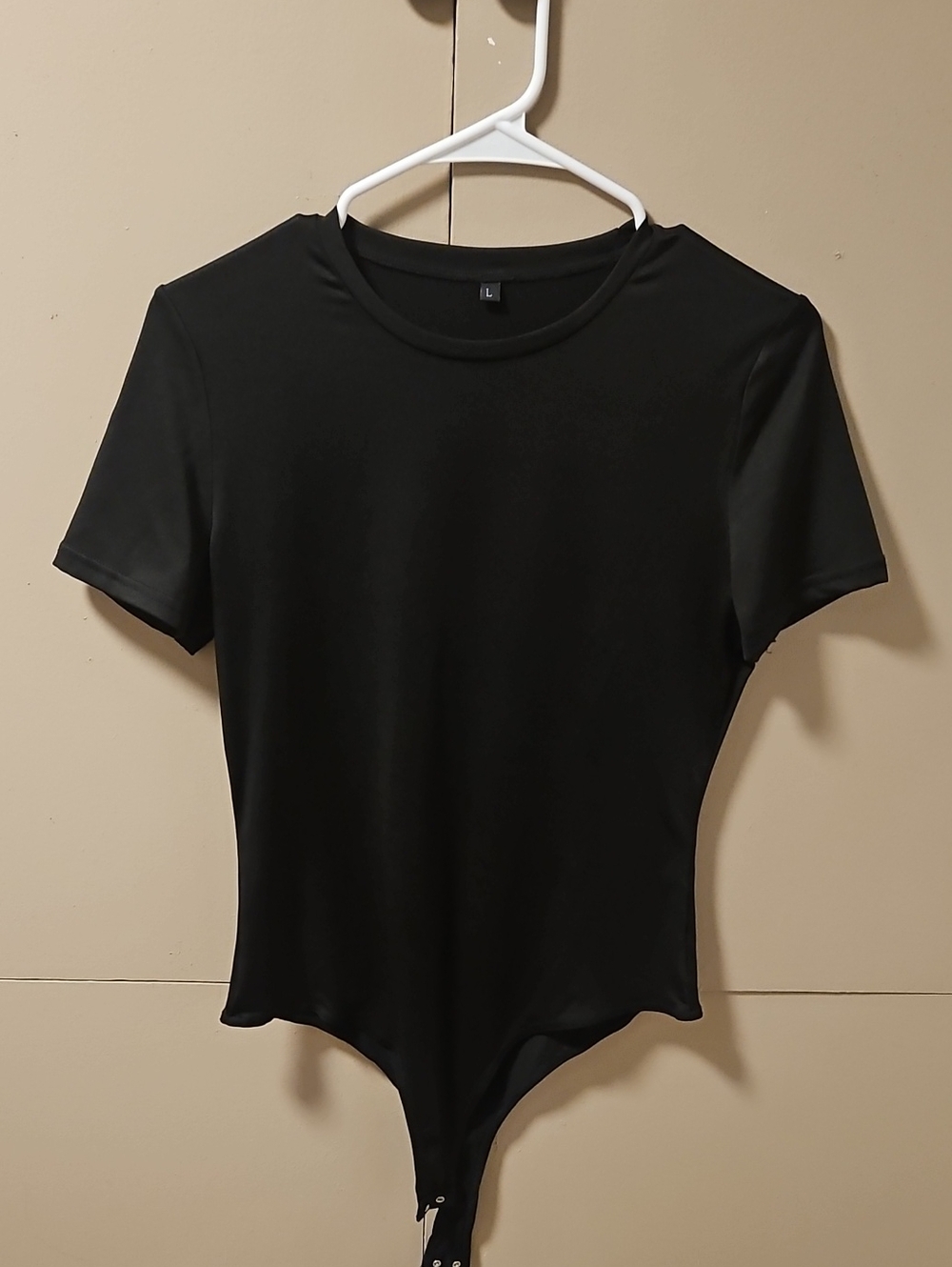 Classic Black Short Sleeve Snap Bodysuit